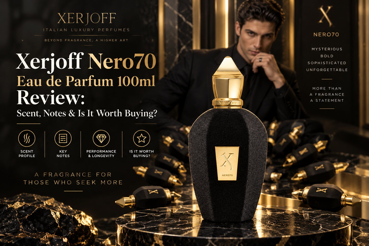 مراجعة عطر Xerjoff Nero70 Eau de Parfum 100ml: الرائحة، المكونات وهل يستحق الشراء؟