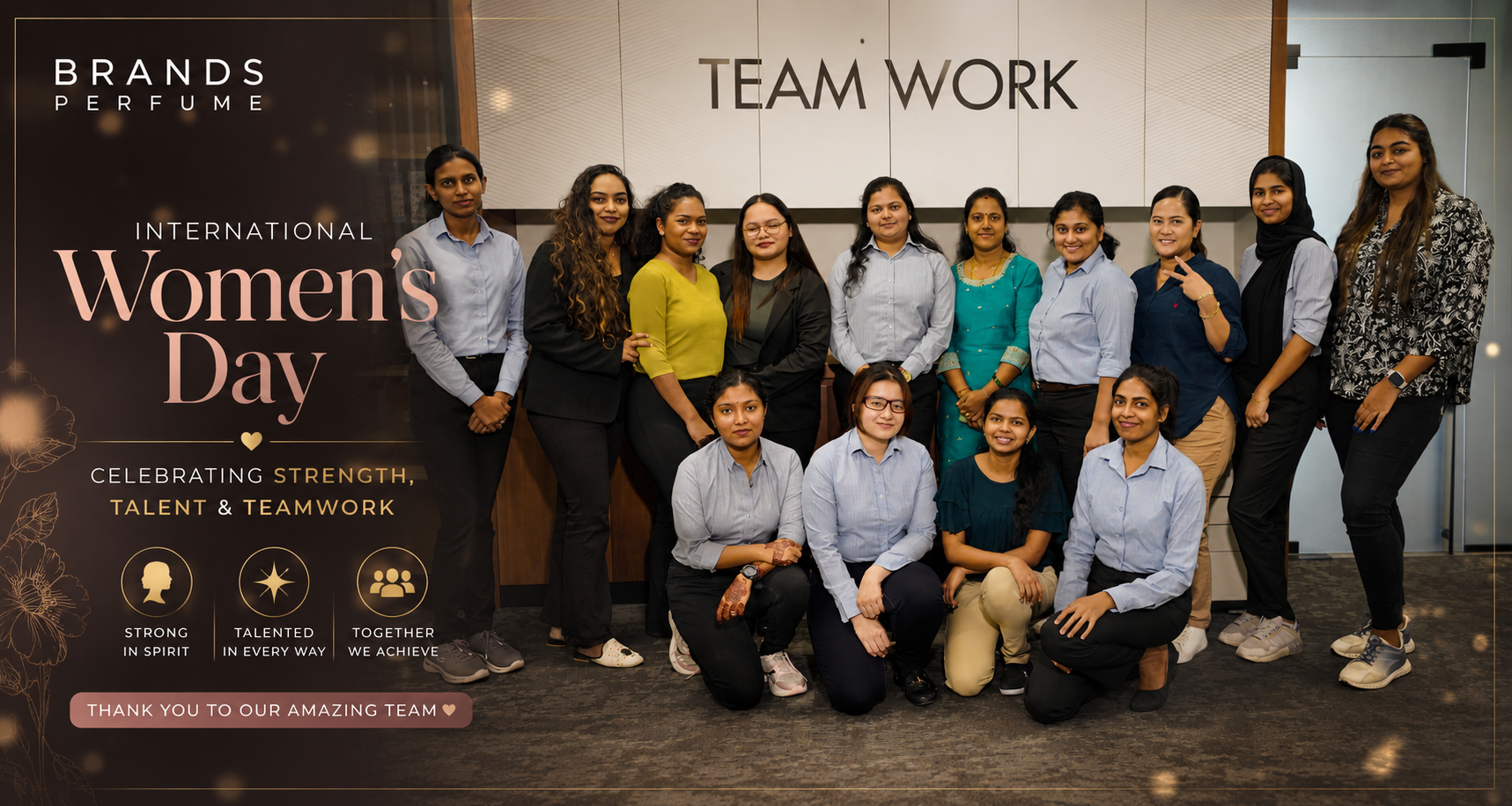 International Women’s Day at Brands Perfume: Celebrating Strength, Talent & Teamwork
