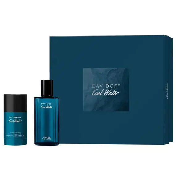 كول ووتر + مزيل عرق ستيك من Davidoff Eau de Toilette 75 m…