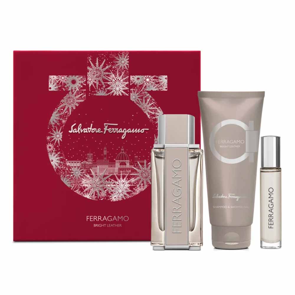 فيراغامو برايت ليذر + جل استحمام من Salvatore Ferragamo E…