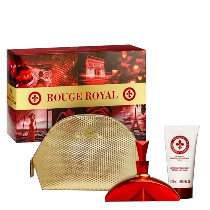 Rouge Royal + Body Lotion + Pouch by Marina De Bourbon Ea…