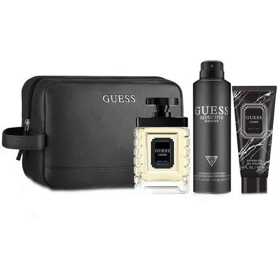 Guess Uomo + Shower Gel + Body Spray + Pouch 100 ml | Bra…