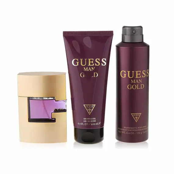 Guess جولد + جل استحمام + بخاخ للجسم 75 ml | Brands Perfume