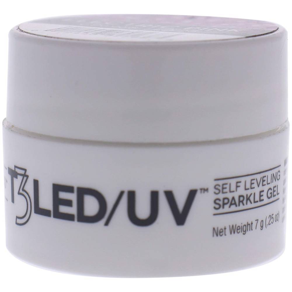 T3 Self Leveling Sparkle Gel Electric Pink Nail Gel