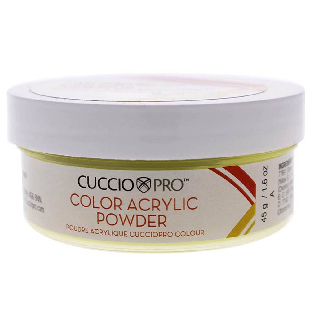 Banana Yellow Color Acrylic Powder by Cuccio Pro 1.6 oz…
