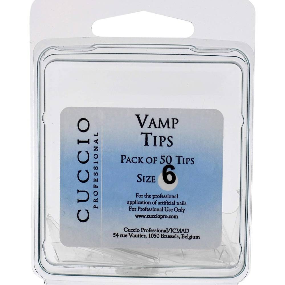 Vamp Tips 6 Acrylic Nails by Cuccio Pro 50 pcs | UAE