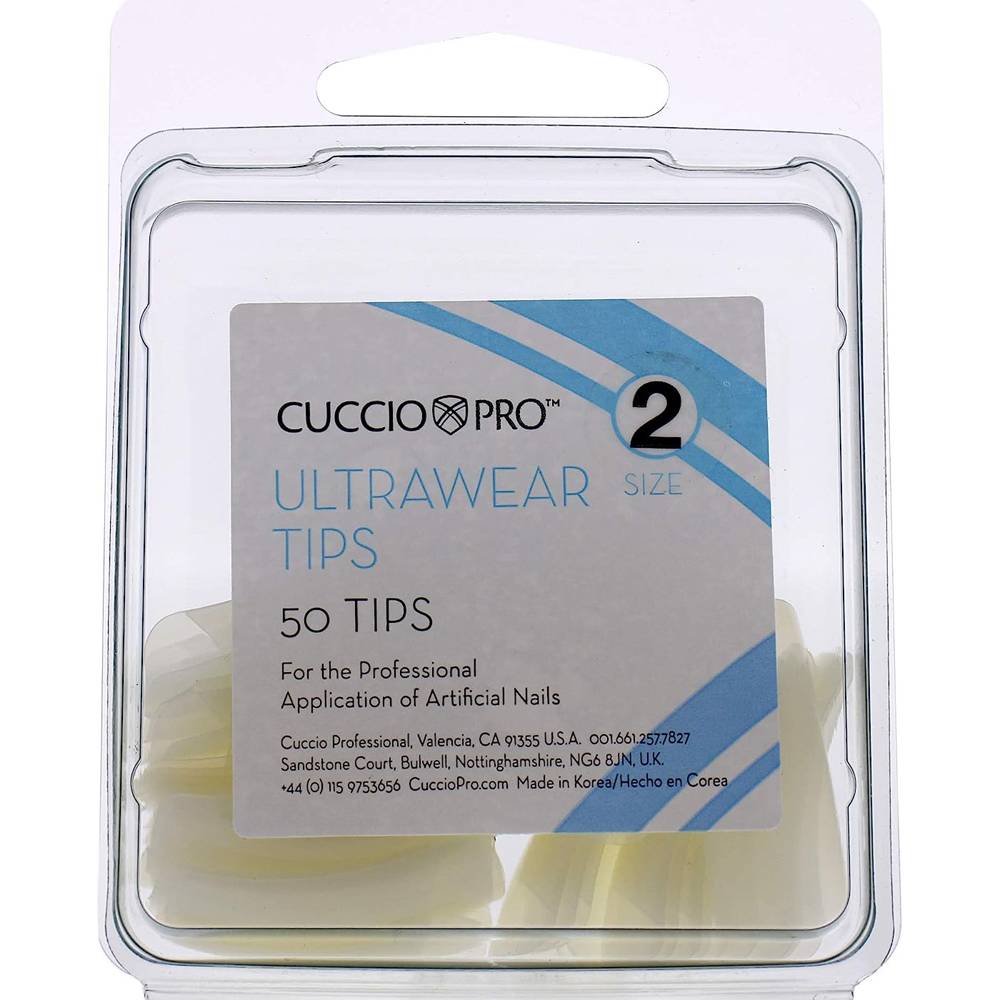 Ultrawear Tips 2 Acrylic Nails by Cuccio Pro 50 pcs | UAE