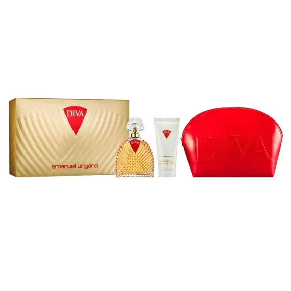 Diva + Body Lotion + Toiletry Pouch by Emanuel Ungaro Eau…