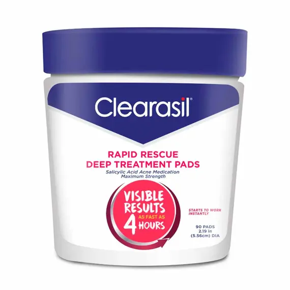 Rapid Rescue Deep Face Treatment Pads - 90ct by Clearasil…