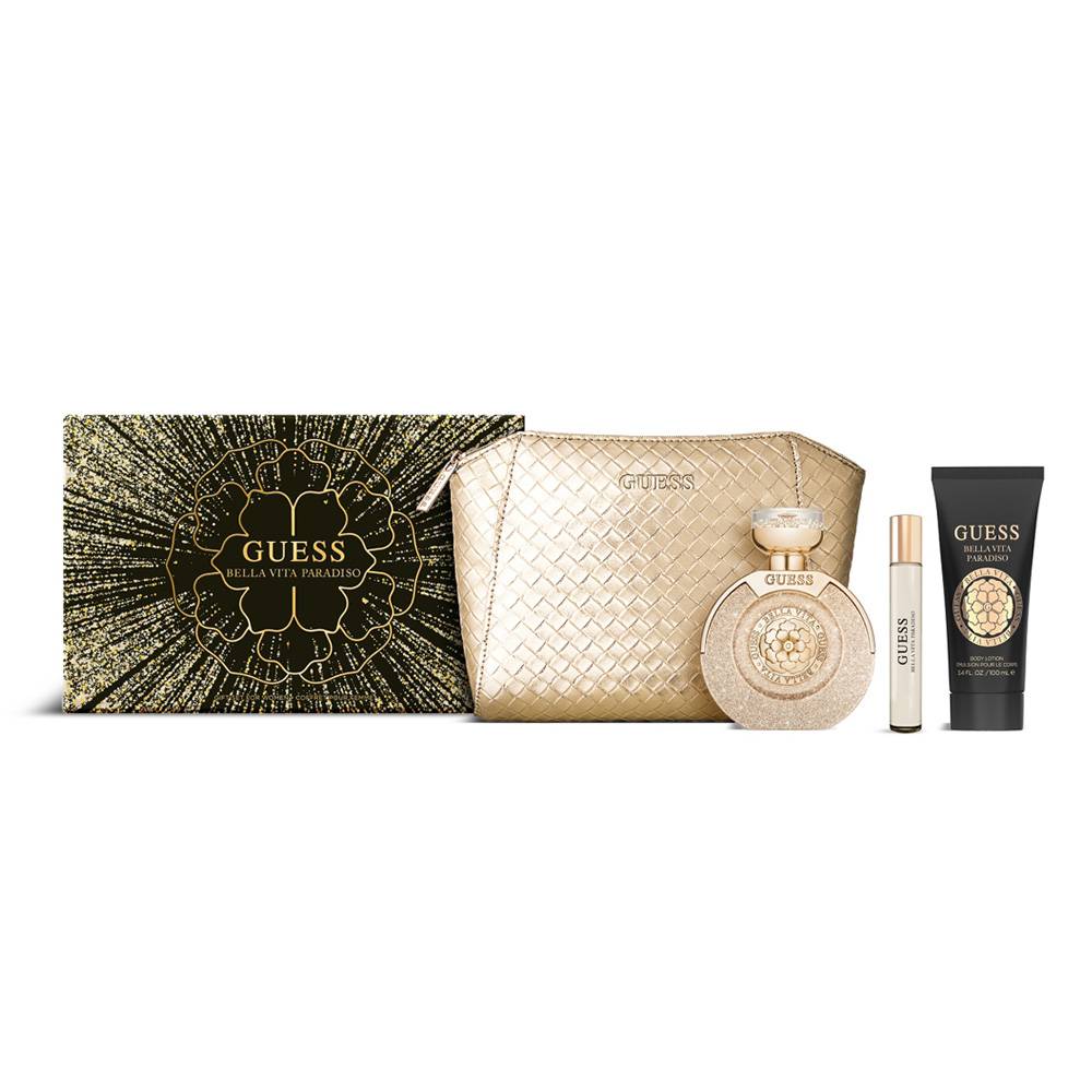 Bella Vita Paradiso + Body Lotion + Pouch by Guess Eau de…