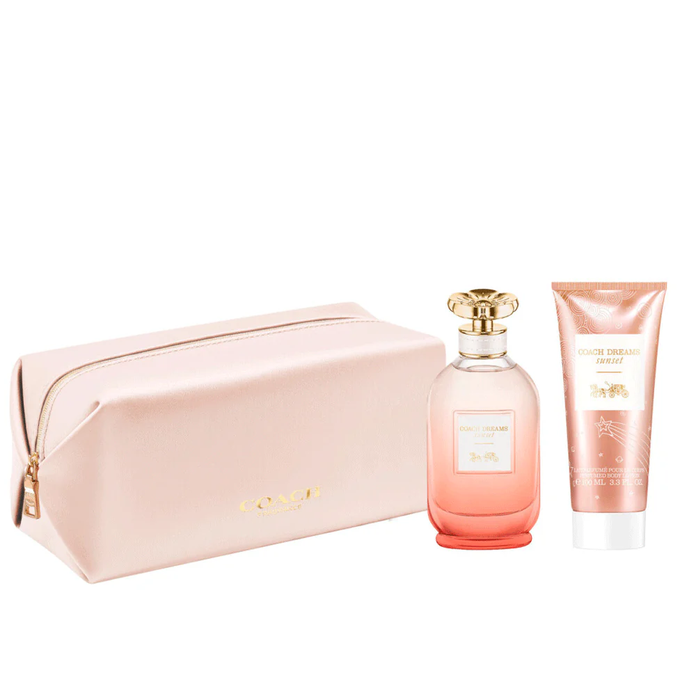 دريمس سونسيت + لوشن للجسم + حقيبة صغيرة من Coach Eau de P…