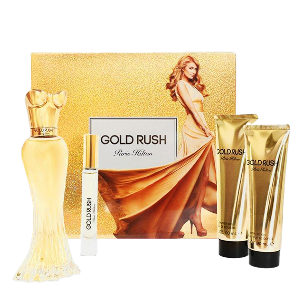 جولد راش + لوشن للجسم + جل استحمام من Paris Hilton Eau de…