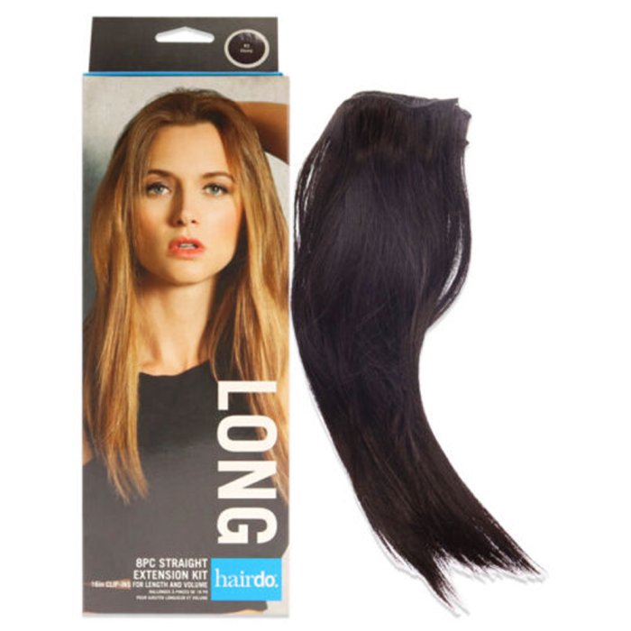 Long R2 Ebony Straight Extension Kit