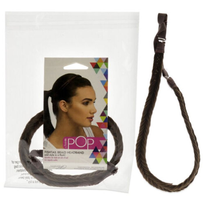 Pop Fishtail Braid Chocolate Copper Headband by Hairdo 1…