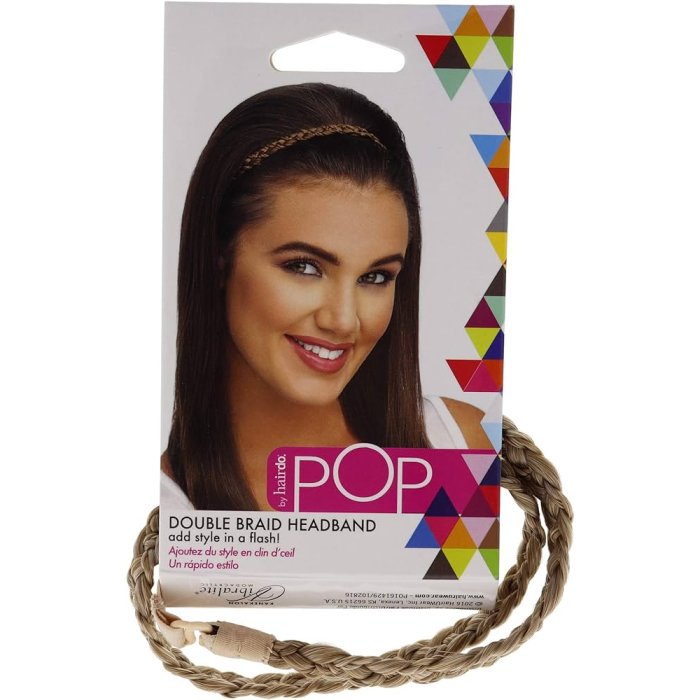 Pop Double Braid Golden Wheat Headband by Hairdo 1 pcs | UAE