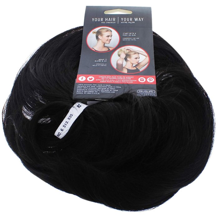 Wrap Ebony Black Style A Do & Mini Do Wrap 2Pack by Haird…