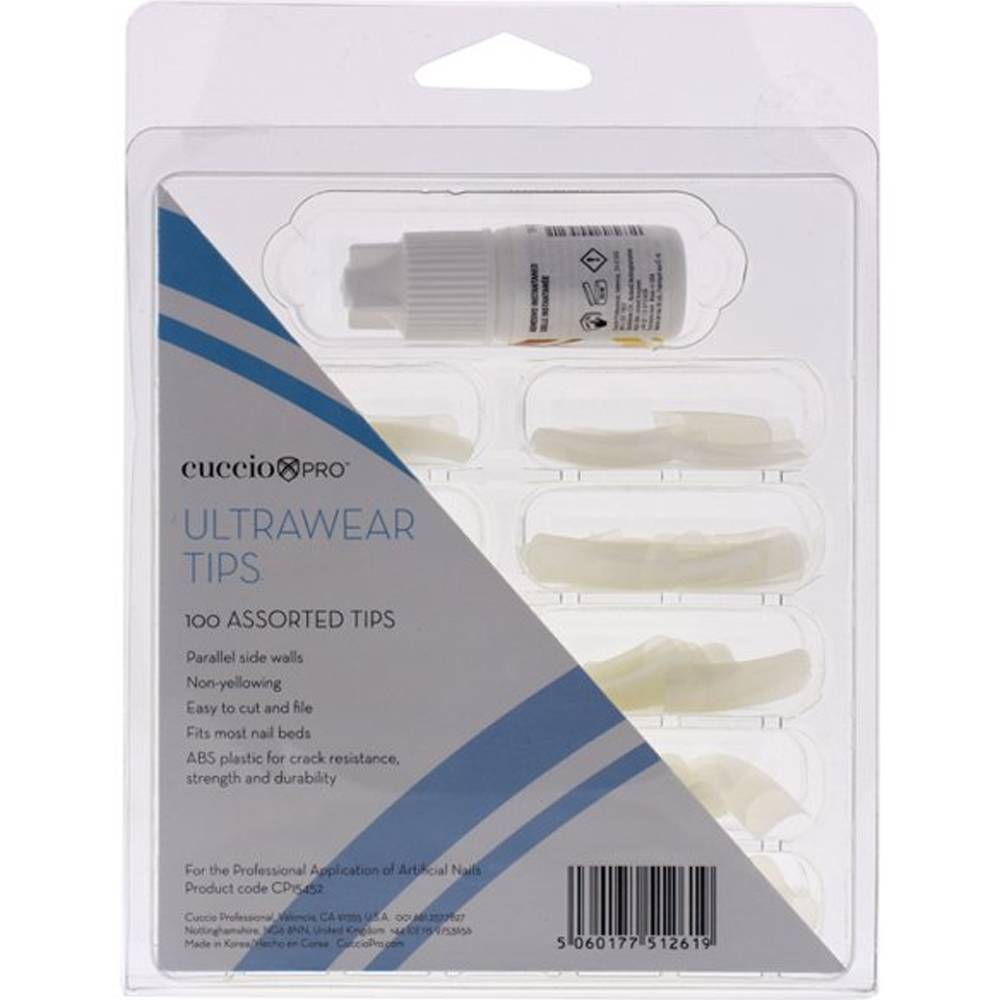 Pro Ultrawear Tips Acrylic Nails by Cuccio Pro 100 pcs | UAE