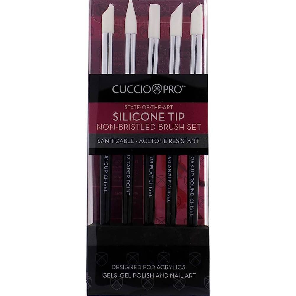 Silicone Tip Makeup Brush by Cuccio Pro 5 pcs | UAE