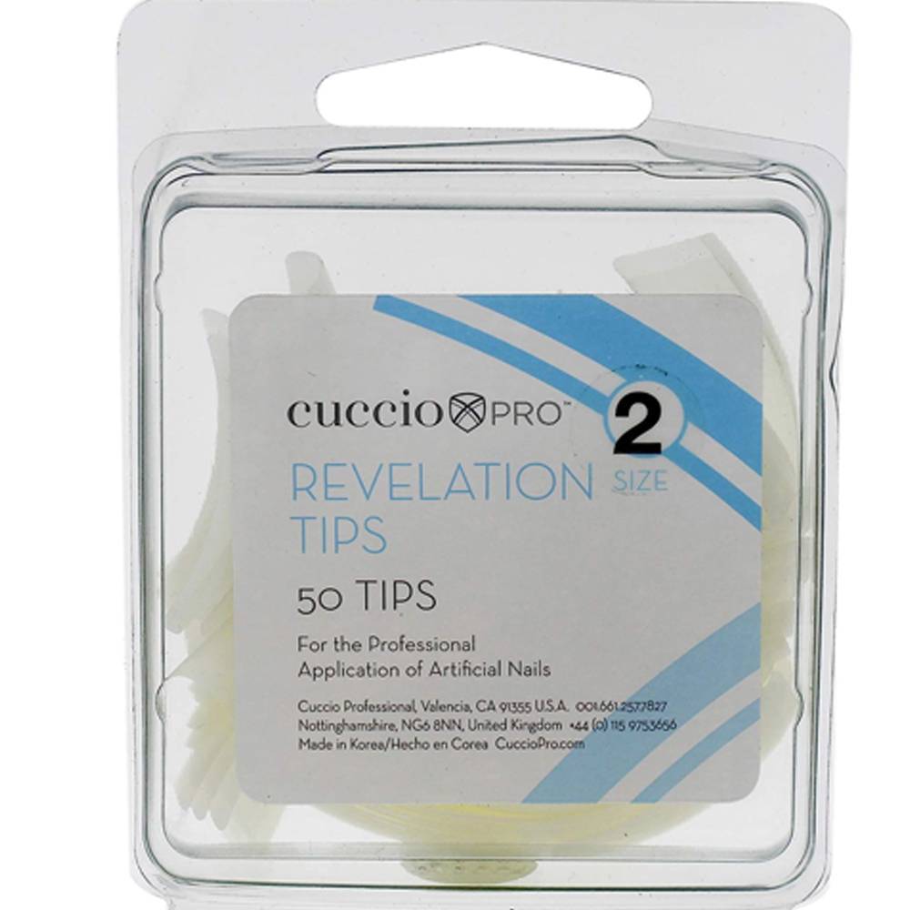 Revelation Tips 2 Acrylic Nails by Cuccio Pro 50 pcs | UAE