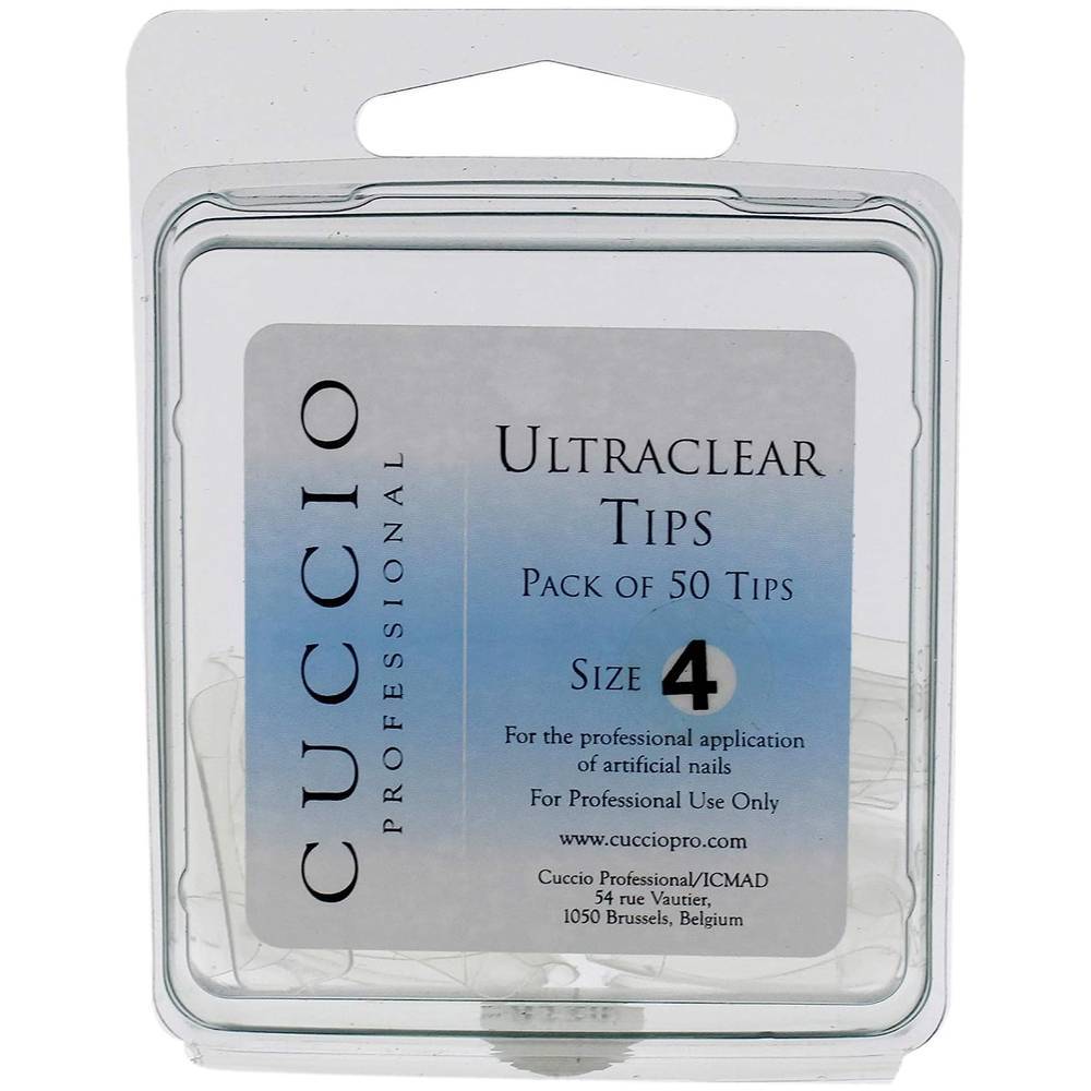Ultraclear Tips 4 Acrylic Nails by Cuccio Pro 50 pcs | UAE