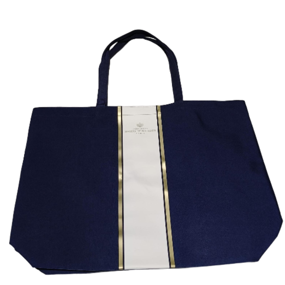Crown Navy Blue Tote Bag