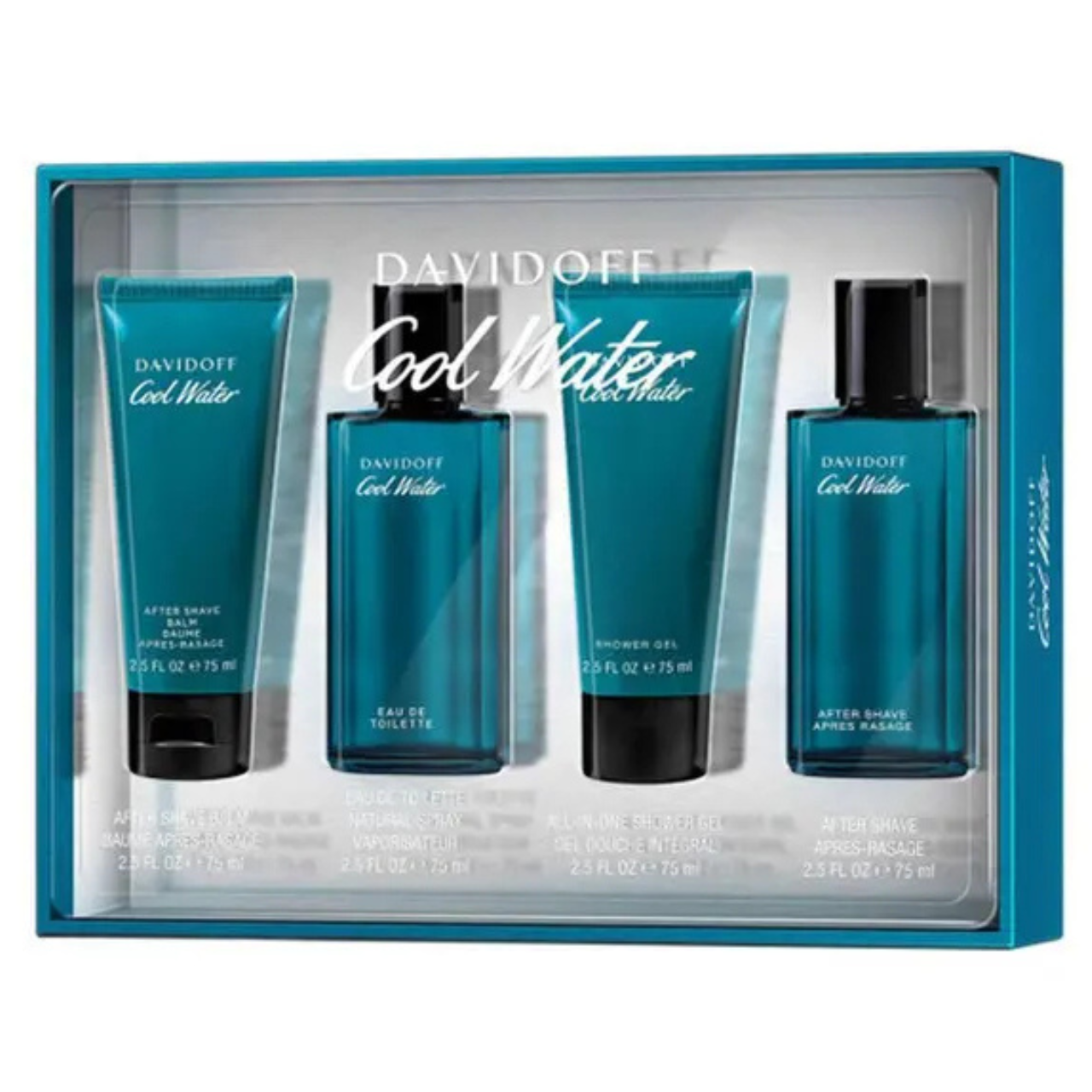 Cool Water + Deo Stick + Shower Gel + After Shave Balm by…