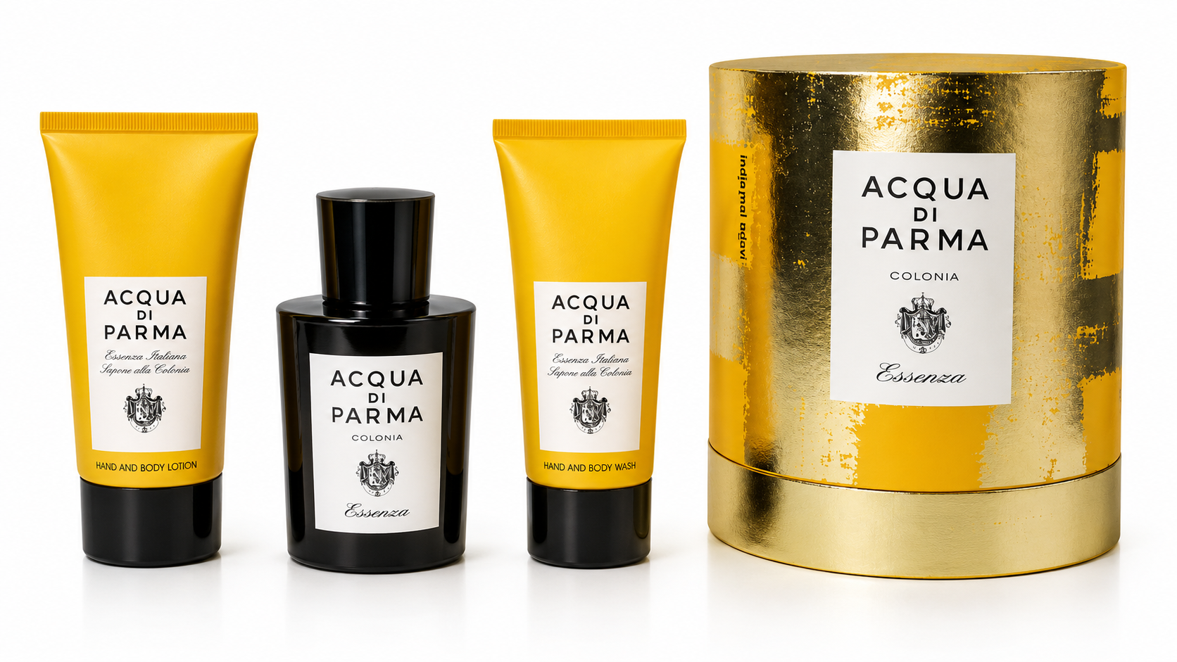 Colonia Essenza + Hand & Body Wash + Hand & Body Lotion b…