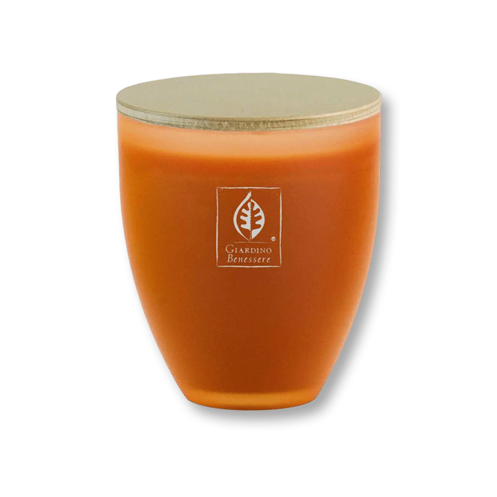 Amber Scented Candle in Glass