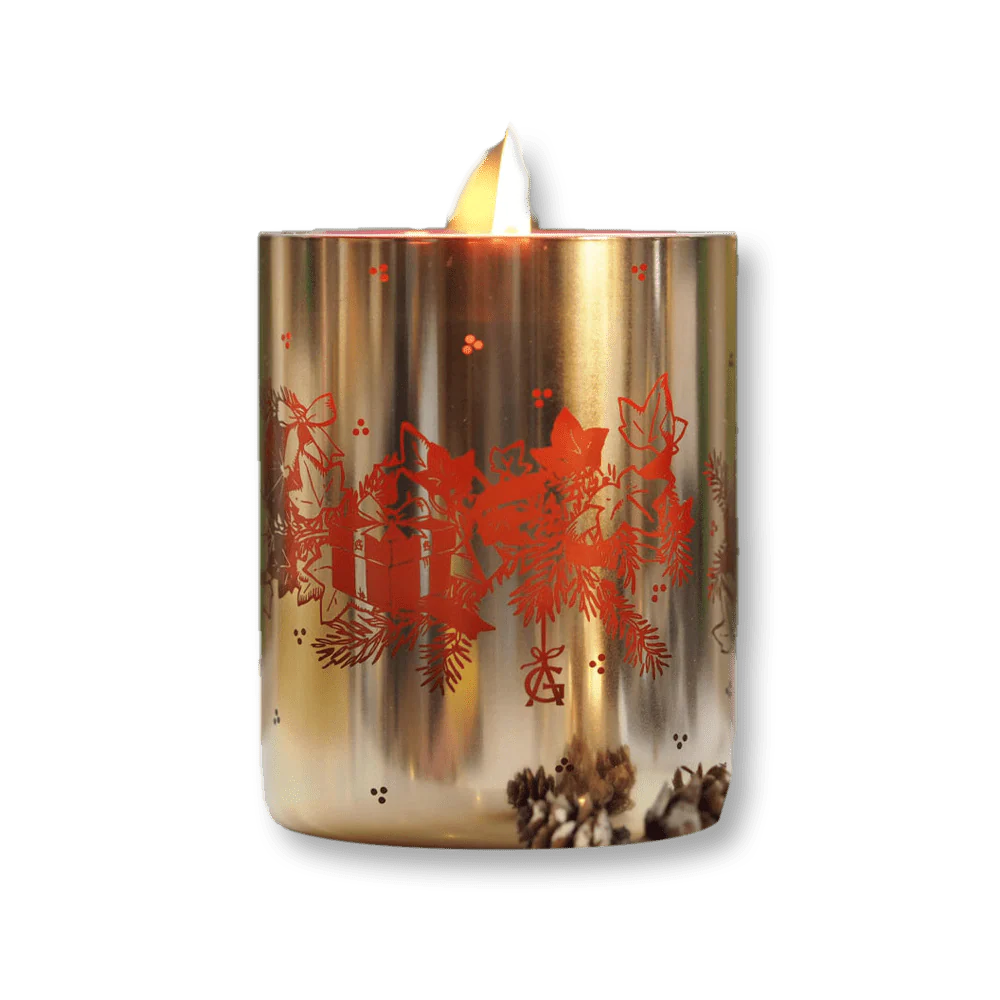 Une Foret D'Or Gold Glass Scented Candle