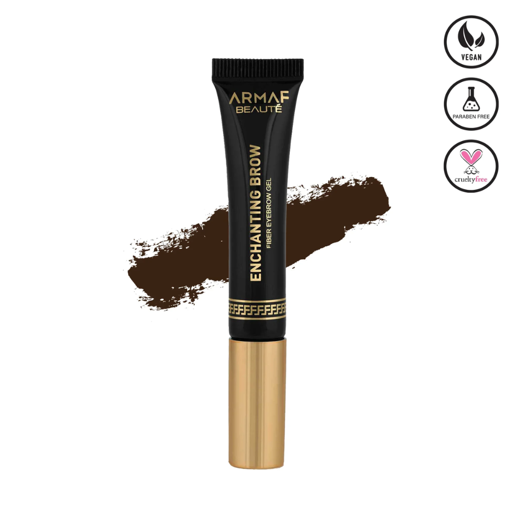 Beaute Enchanting Brow Fiber - 02 Dark Brown Eyebrow Gel…