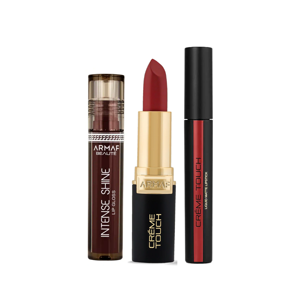 Intense Shine Lip Gloss Brownie + Creme Touch Semi Matte…