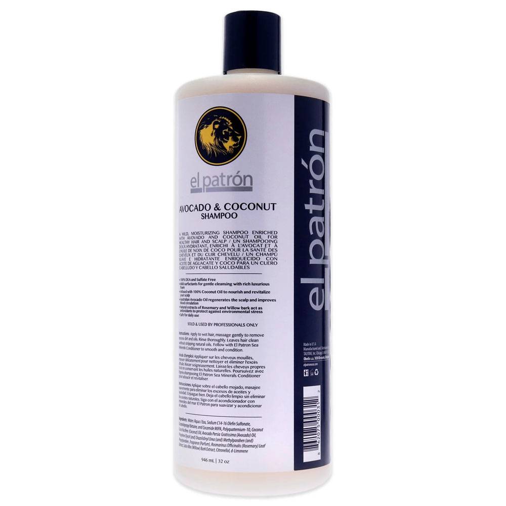 Avocado & Coconut Shampoo by EL Patron 946 ml | UAE