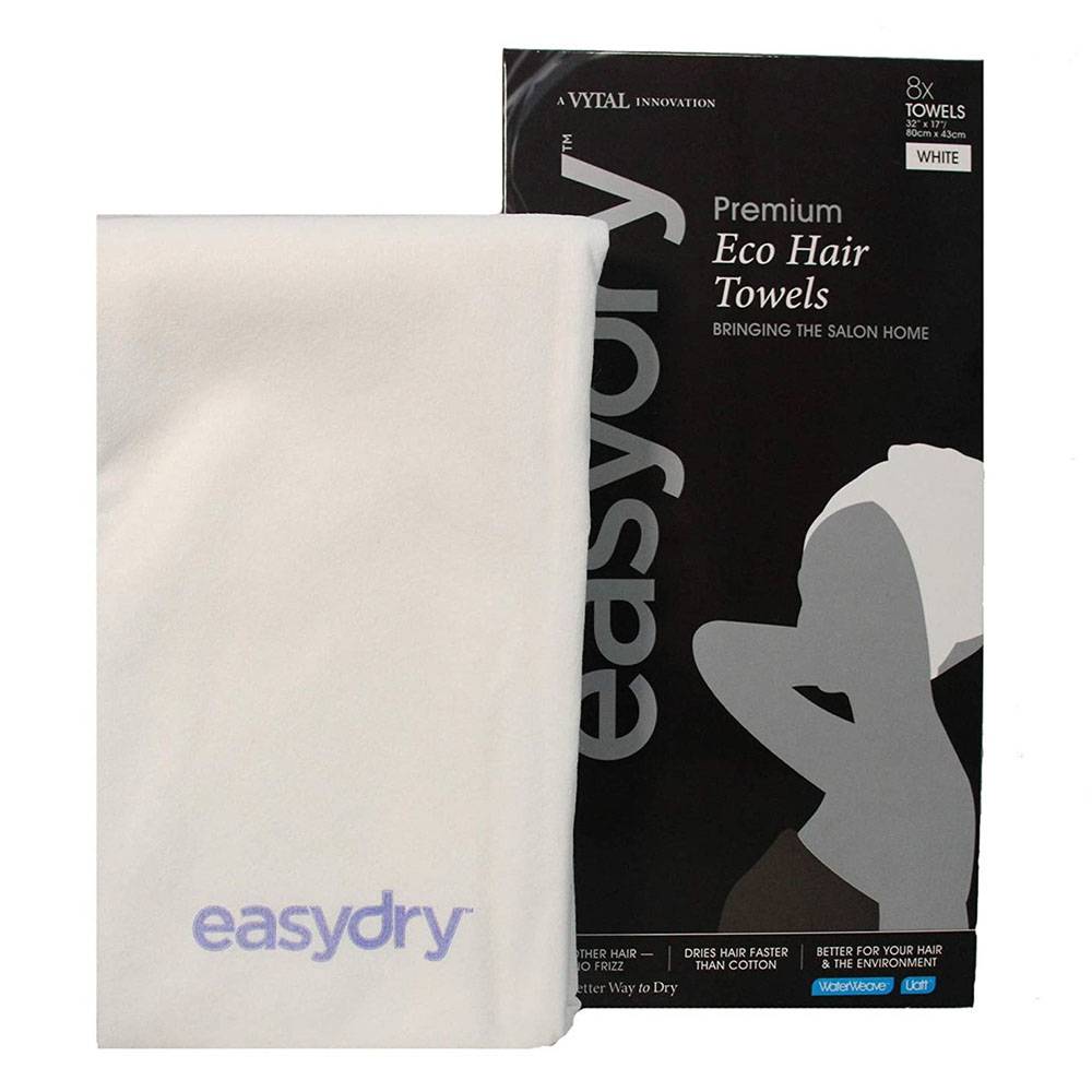 A Vytal Innovation Premium White Hair Towels 80Cm X 43Cm…