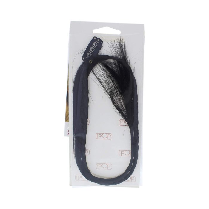 Pop R2 Ebony Two Braid Extension Hair Clip 15 Inch by Hai…