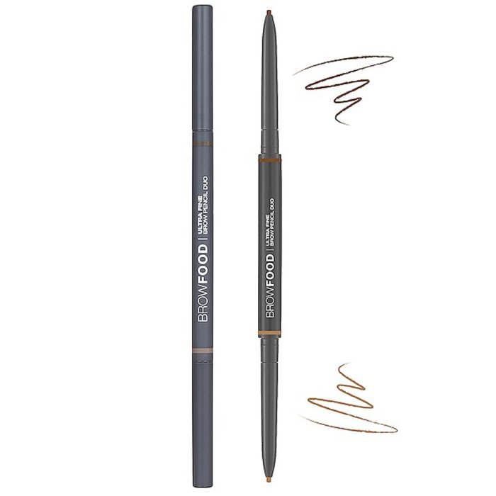 Browfood Ultra Fine Brow Pencil Duo Brunette Eyebrow Penc…