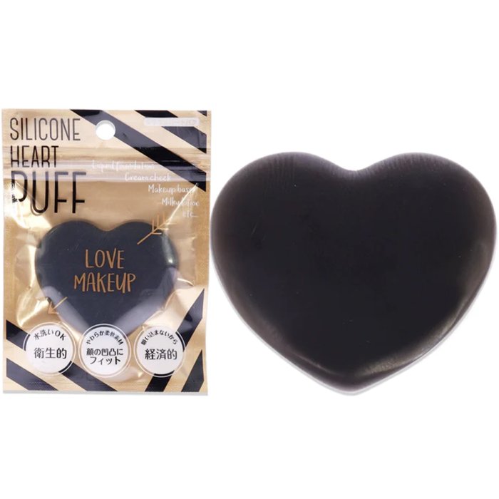 Silicone Heart Puff Mat Black Makeup Sponge? by Sun Smile…