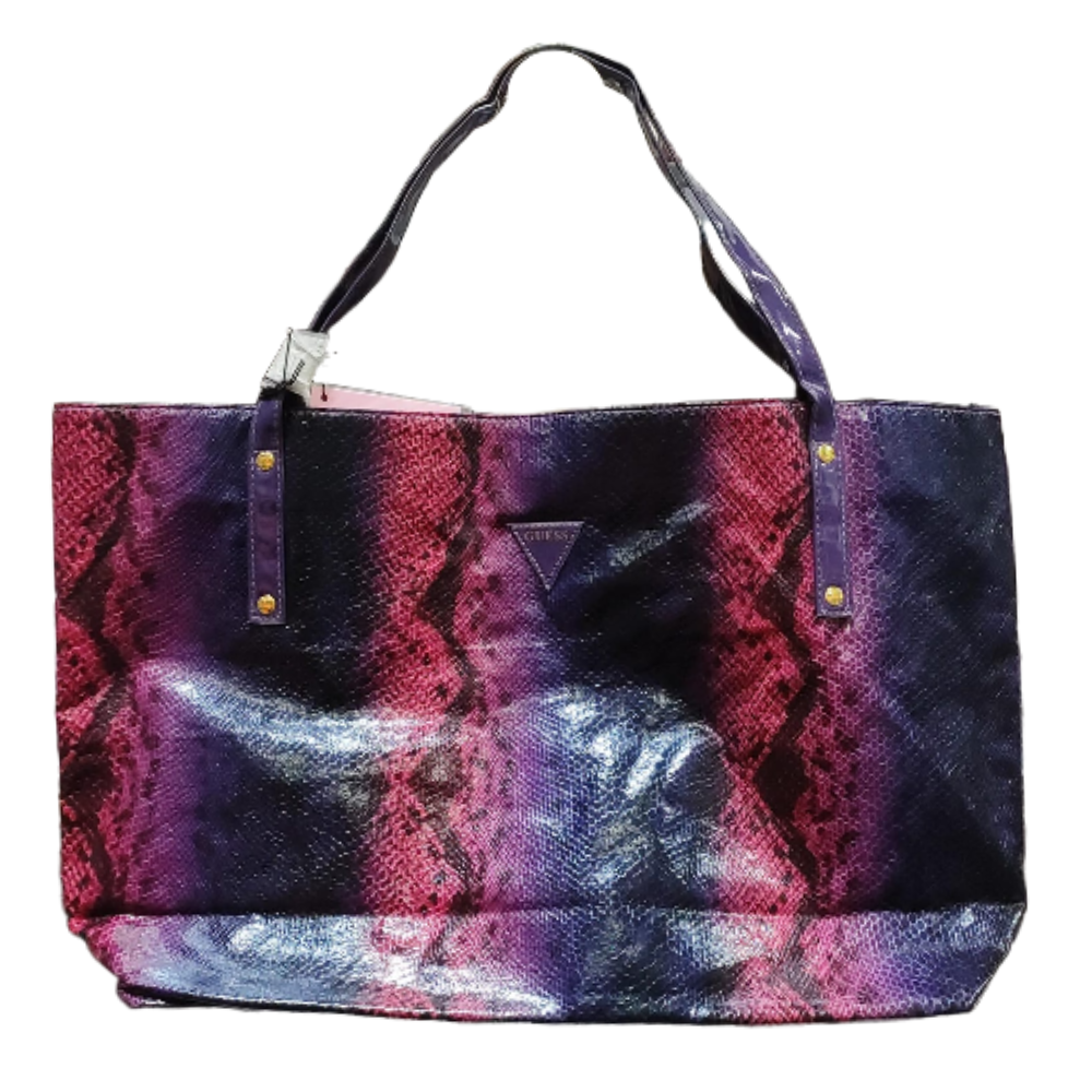 Girl Snake Skin Pink & Purple Tote Bag