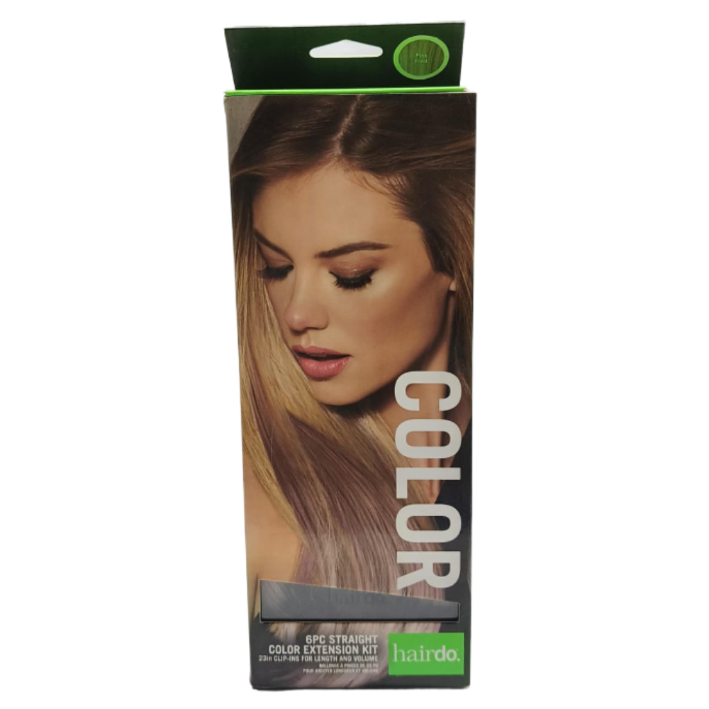 Color Pink Frost Straight Color Extension by Hairdo 6 pcs…