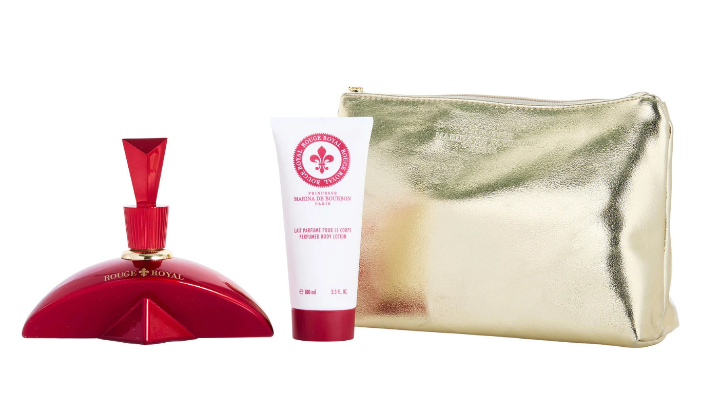 Rouge Royal + Body Lotion + Pouch by Marina De Bourbon Ea…
