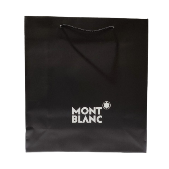 White Logo X 11.8W X 34H (1X10?Pcs) Paper Bag by Mont Bla…