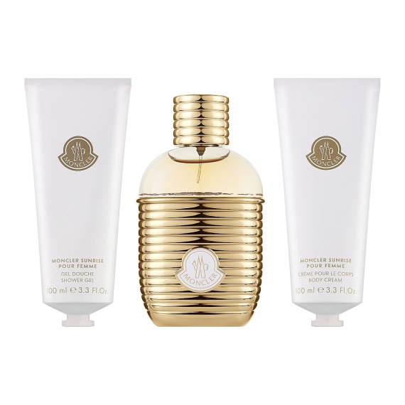 Sunrise Pour Femme + Body Cream + Shower Gel by Moncler E…