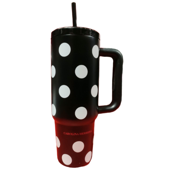 Mug With Handle & Straw