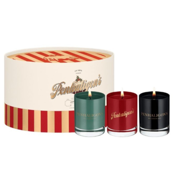 Penhaligons Fragrant Fancies Mini Scented Candles Trio ( Festive Folly + Maduro Leaf + Comoros Pearl)