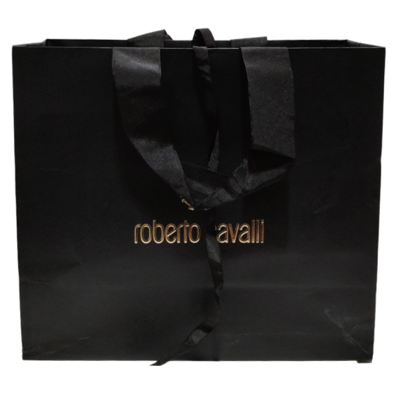 Black Medium Paper Bag (1 X ) by Roberto Cavalli 25 pcs…