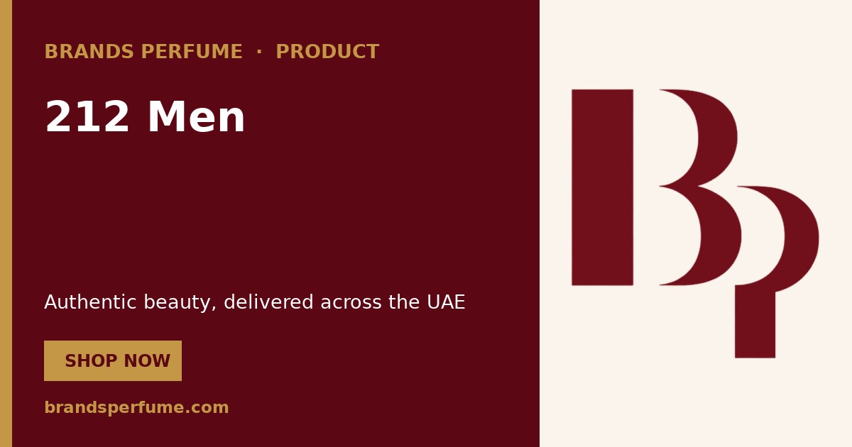 212 Men by Carolina Herrera Eau de Parfum 100 ml | UAE
