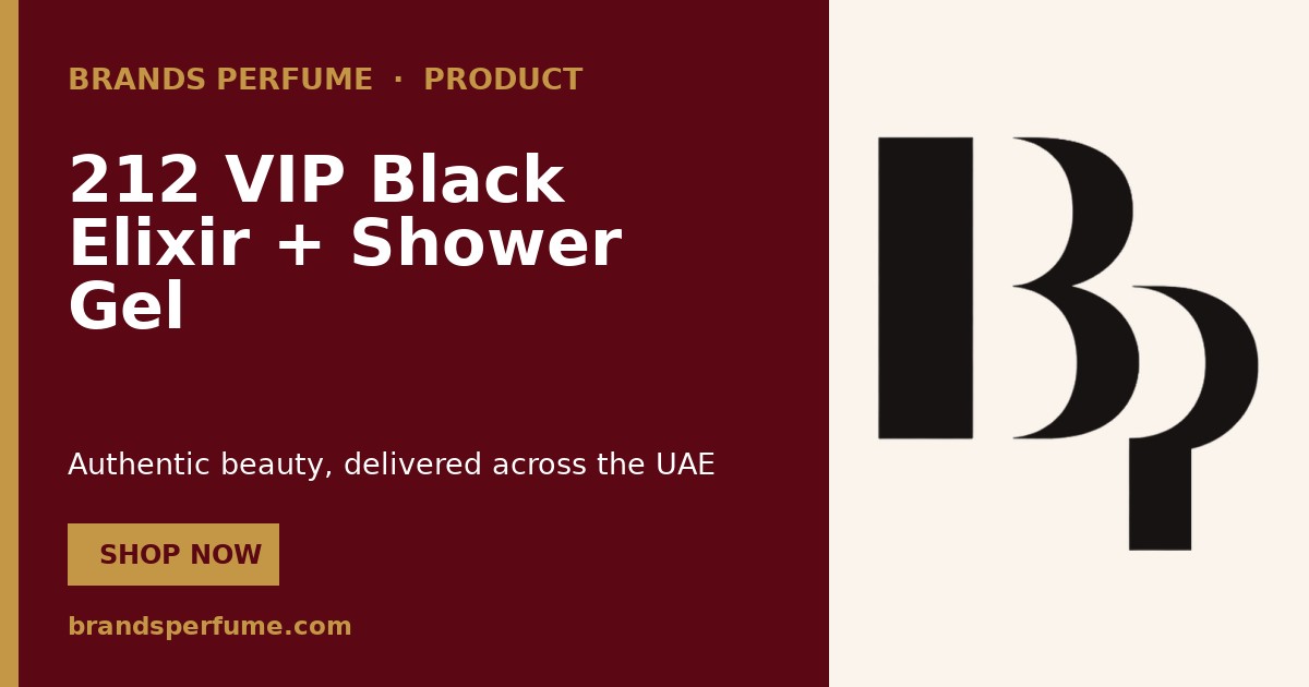 Carolina Herrera 212 VIP Black Elixir + Shower Gel 100 ml…