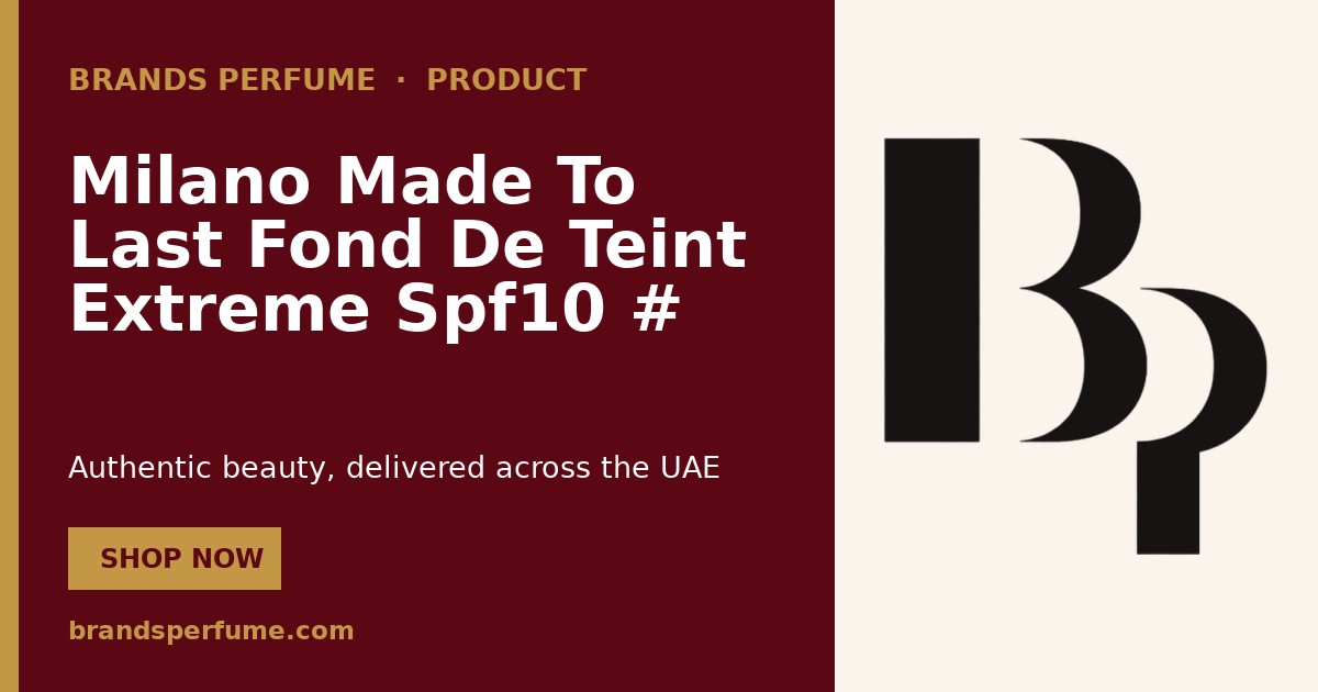 Pupa Milano Made To Last Fond De Teint Extreme Spf10 # 04…