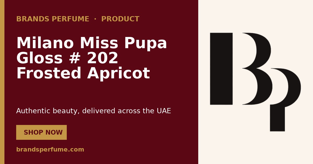 Pupa Milano Miss Pupa Gloss # 202 Frosted Apricot Ultra S…