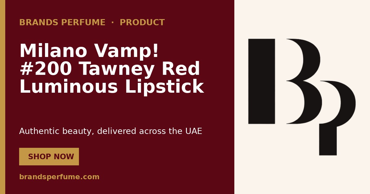 Pupa Milano Vamp! #200 Tawney Red Luminous Lipstick 3.5 g…
