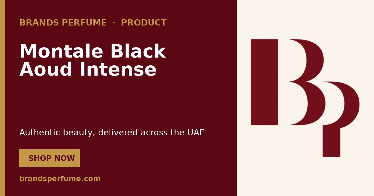 Montale Black Aoud Intense by Montale Paris Extrait de Pa…